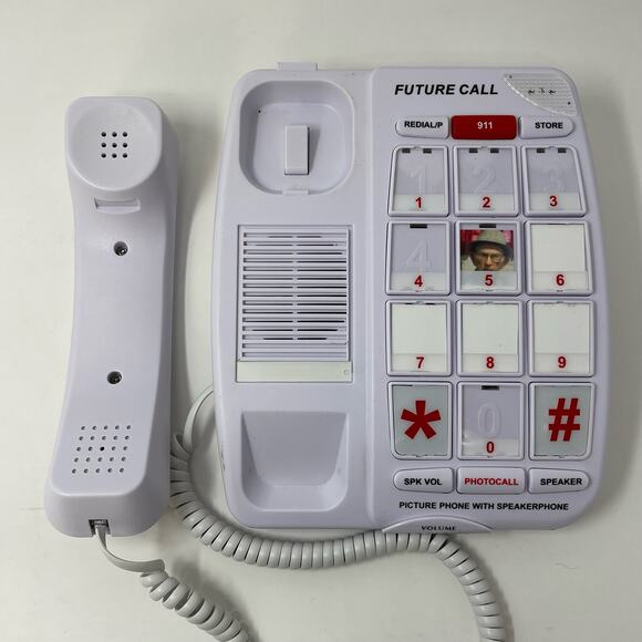 Future Call Picture Care Phone FC-1007 Dial by Photo Speakerphone Elderly Kids - Picture 3 of 11